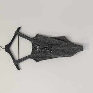 Lace up body suit